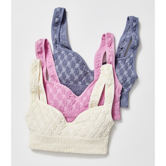 NWT FREE PEOPLE Just Like That Seamless Bra Ivory-size L/XL - Picture 5 of 8